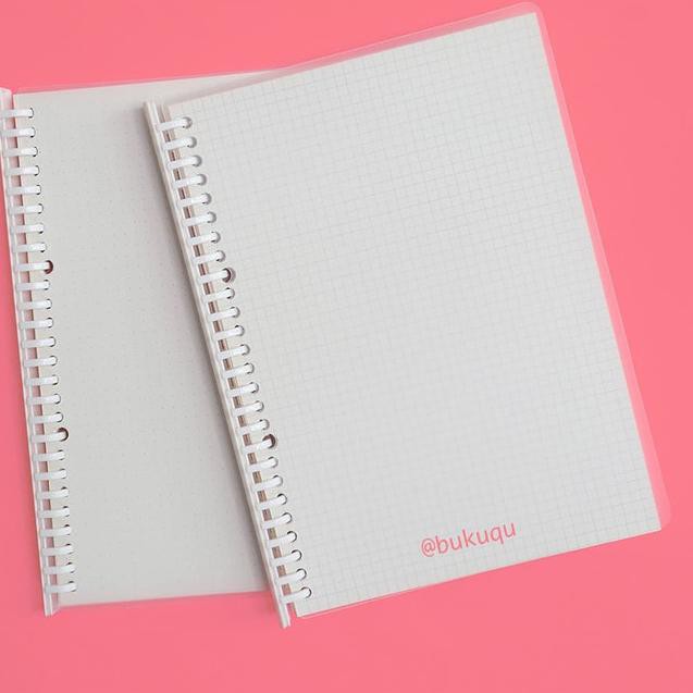 

Terlaris-487 Notebook Refill B5 - Clear Binder - Binder Mika - Cream paper, polos