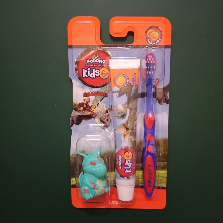 Paket Pasta dan Sikat Gigi Kodomo Kids 6+ (Free Hadiah)