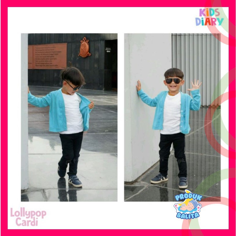 Baju Atasan Anak Anak Perempuan Laki-laki Usia 1-8 Tahun Cardigan Anak Lollipop Cardi By Kakay Kids Murah Terlaris