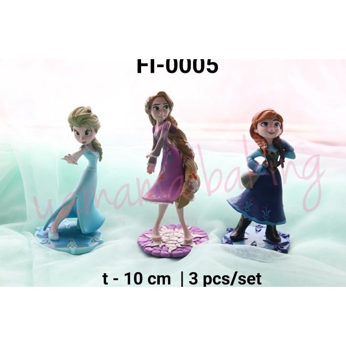 <<<<<] FI-0005 Topper hiasan kue mainan frozen elsa anna rapunsel princess