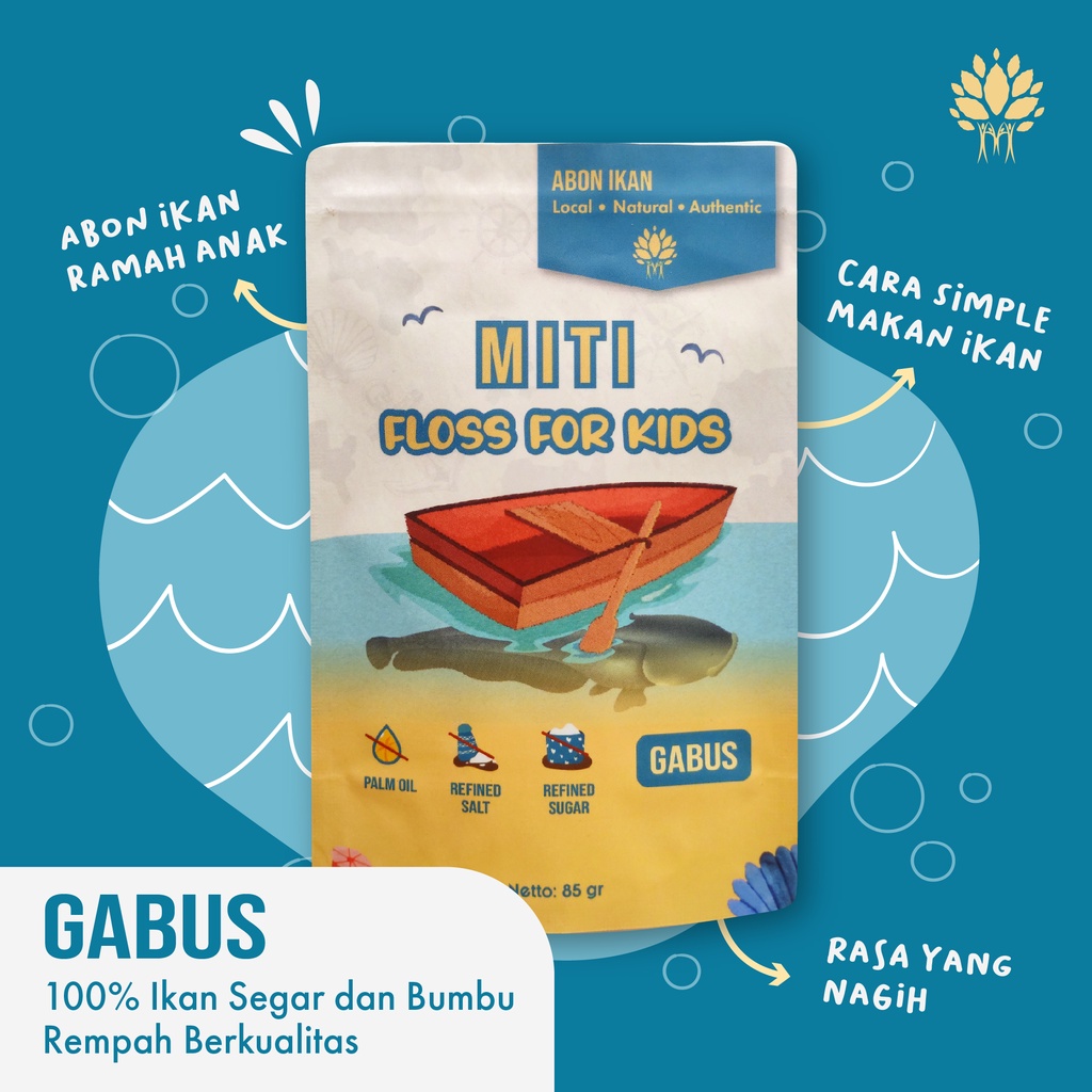 

Miti Abon Ikan Single Pack - GABUS - Non MSG/MPASI/Anak/Sehat