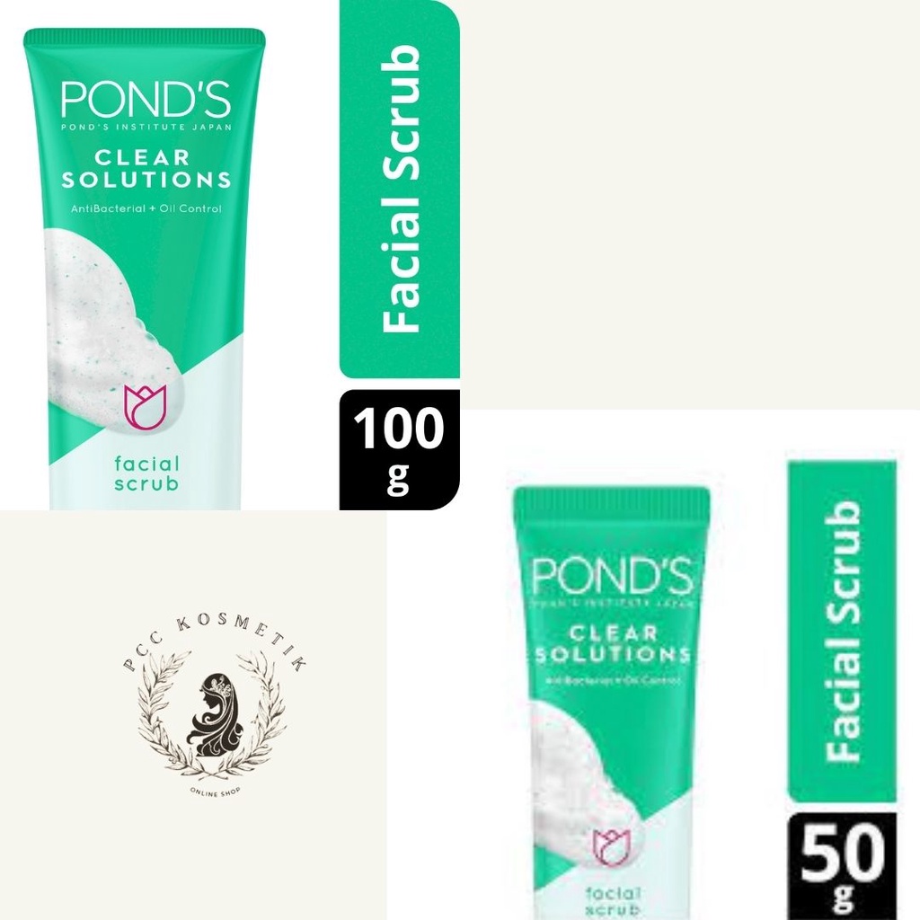 POND'S CLEAR SOLUTION FACIAL SCRUB 50 GR - 100 GR