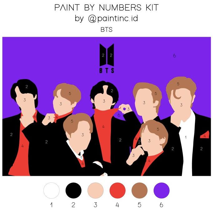

Paint by Numbers Kit: BTS | Paint Inc. ID | Painting Kit |