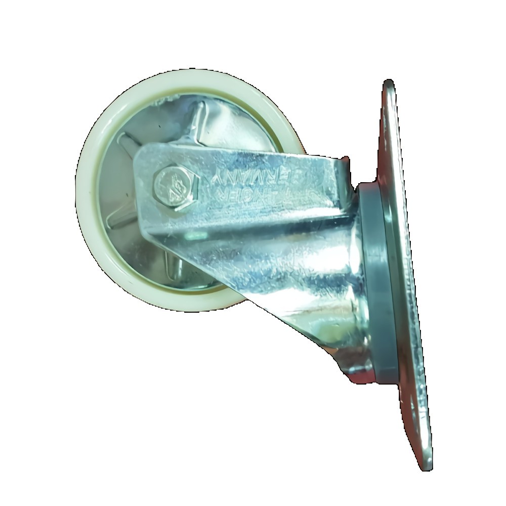 Roda Caster Troli / Trolly Nylon Nilon Putih 4 Inch Hidup ( Putar ) Ranger Germany