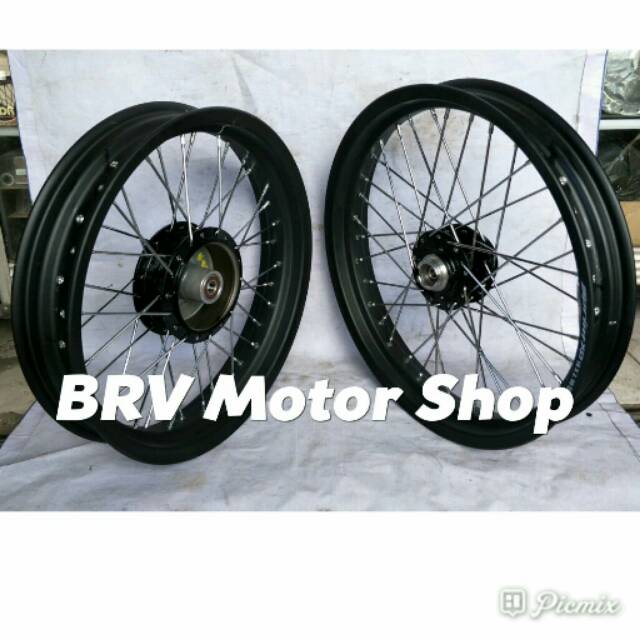 Velg w175 tromol ori kawasaki di jamin - Velg W175 Paketan Siap Pasang Ring 17