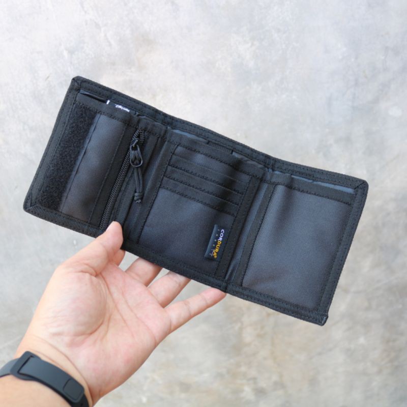 Dompet stussy trifold hitam