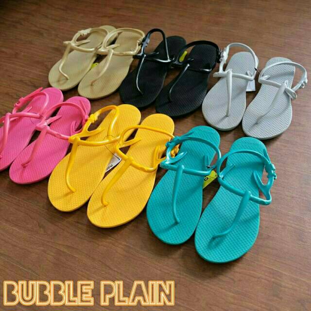 Sandal Sepatu Wanita Ringan Dipakai - Monobo Bubble Plain