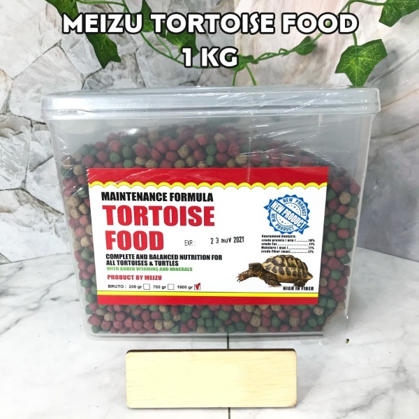 Meizu Tortoise Food 1 kg Makanan Pelet Pellet Kura Darat Torto Turtle