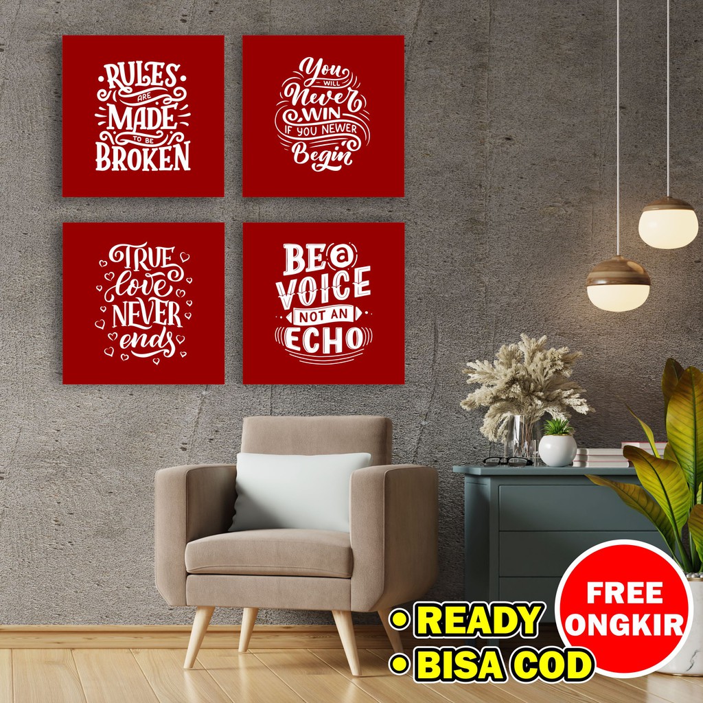 Hiasan Dinding Poster Kayu Motivasi Quote Quotes Dekorasi Pajangan Rumah Kamar Wall Decor Cafe Unik