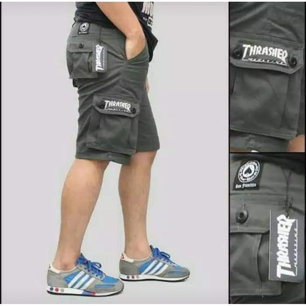 celana cargo pendek pria katun terhits murah meriah