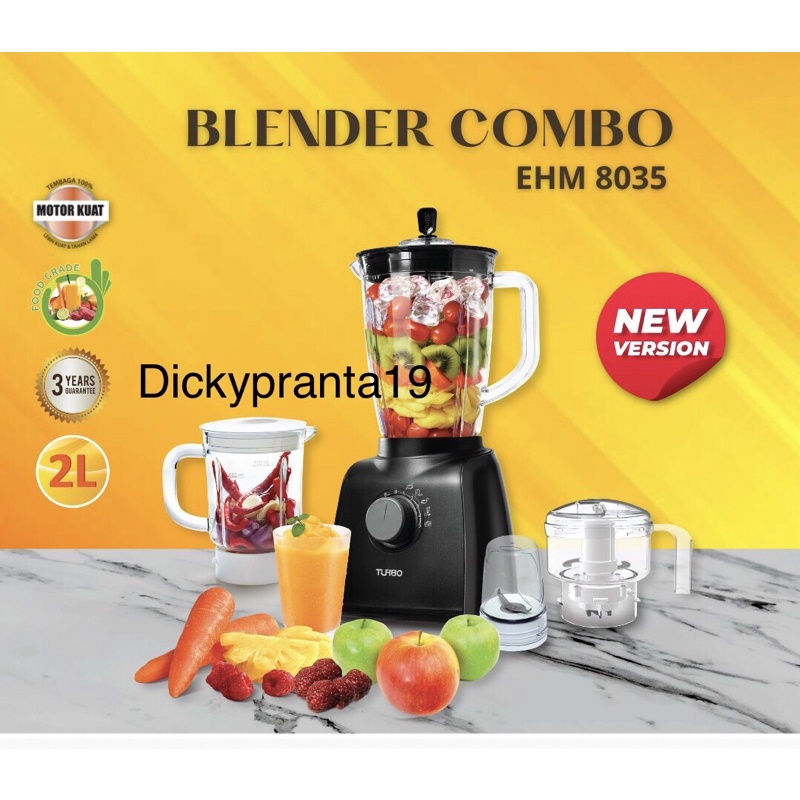 TURBO New Blender Plastik EHM-8035 4in1