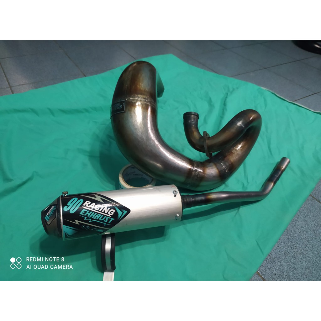 Knalpot trail ninja rx king rxz rzr rgr dt ts trail model udang costum