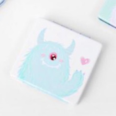 KACA SAKU PORTABLE CERMIN LIPAT UNIK LUCU PREMIUM BANYAK MODEL KACA MAKE UP PERBESAR 2X-KREM