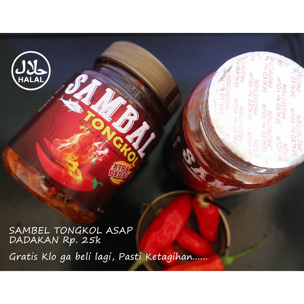 

Sambel dadak ikan tongkol asap siap makan dan halal tanpa pengawet