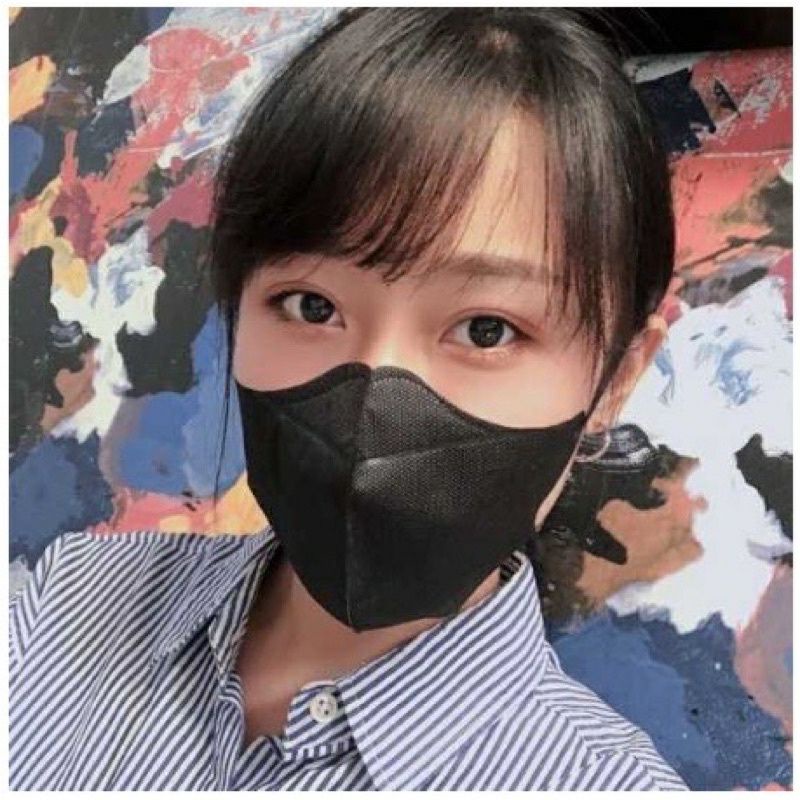 Masker duckbill hitam 3ply isi 50 pcs ukuran dewasa - duckbill hitam 50 pcs