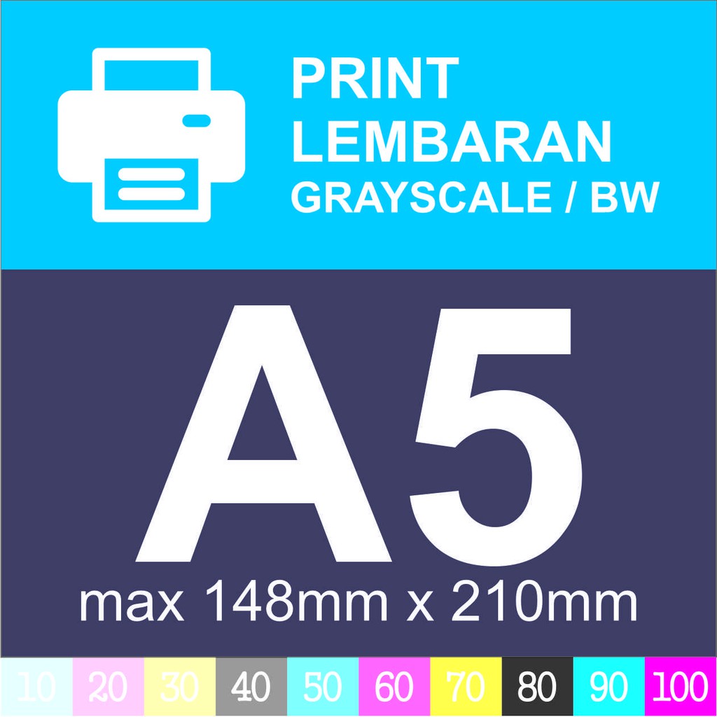 

Cetak - Print Lembaran - FULLCOLOR / BERWARNA- Ukuran max A5 (148x210) - [TANPA JILID]