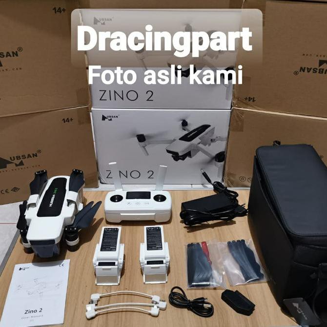 Hubsan Zino 2 New Gimbal 8Km 4K Movie Sensor Combo 1 Tas 2 Battery