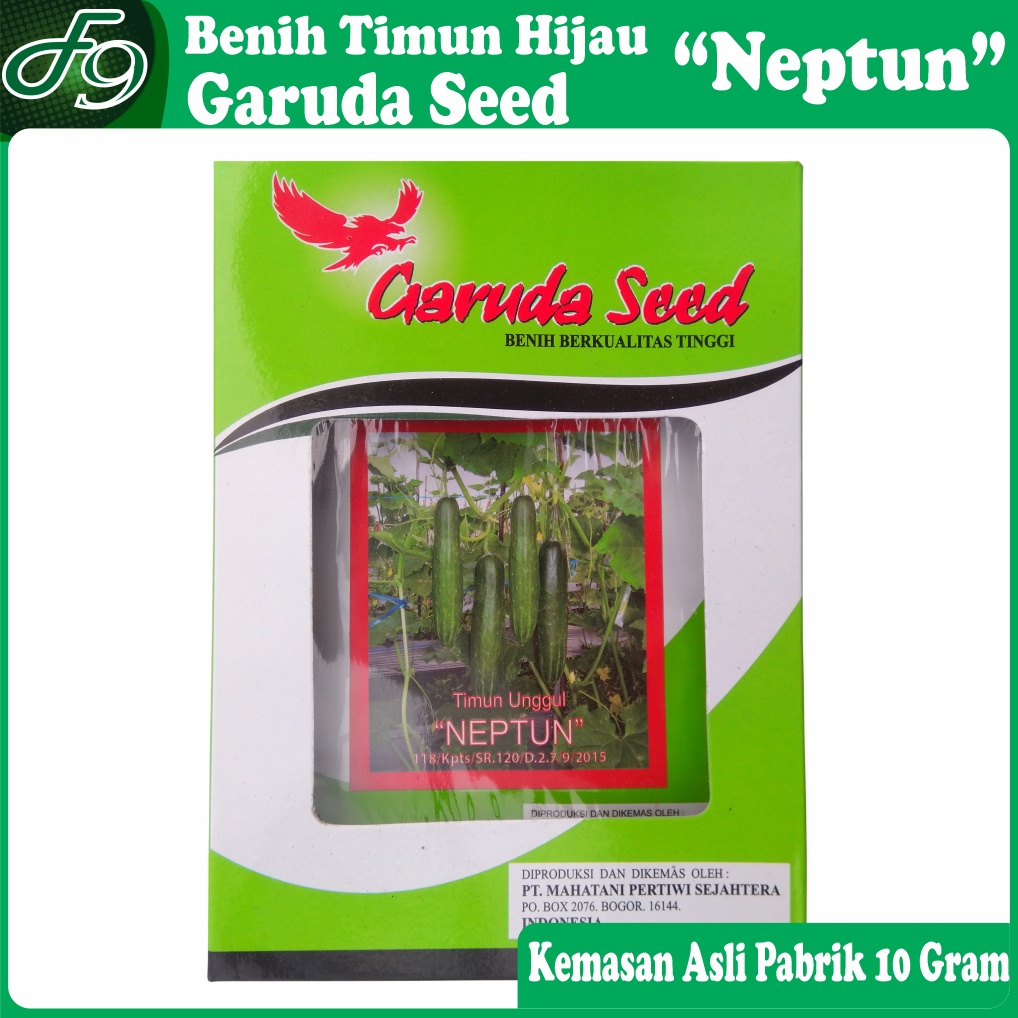 Benih Timun Hijau Unggul OP Neptun Garuda Seed Kemasan Pabrik 10 Gram