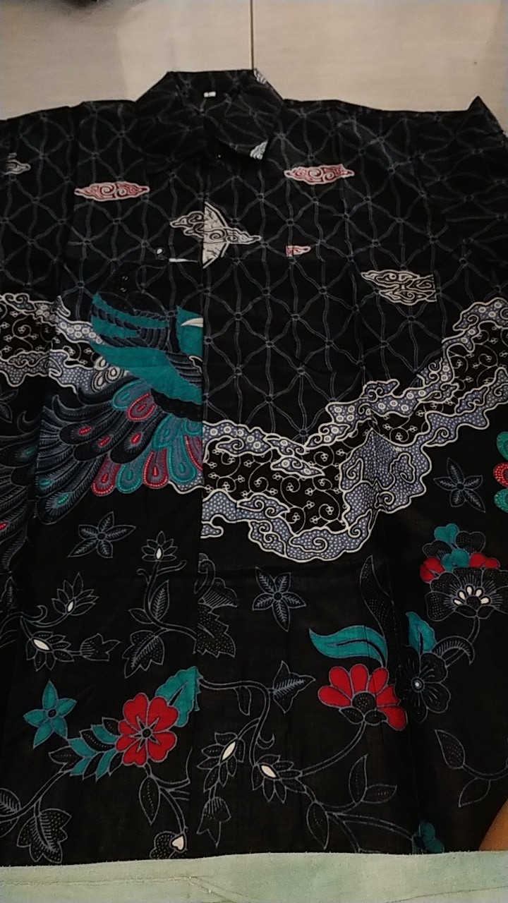 Batik Couple Mega Mendung Maxi Cardi Kardigan Wanita Kemeja Pria Modern Premium Motif