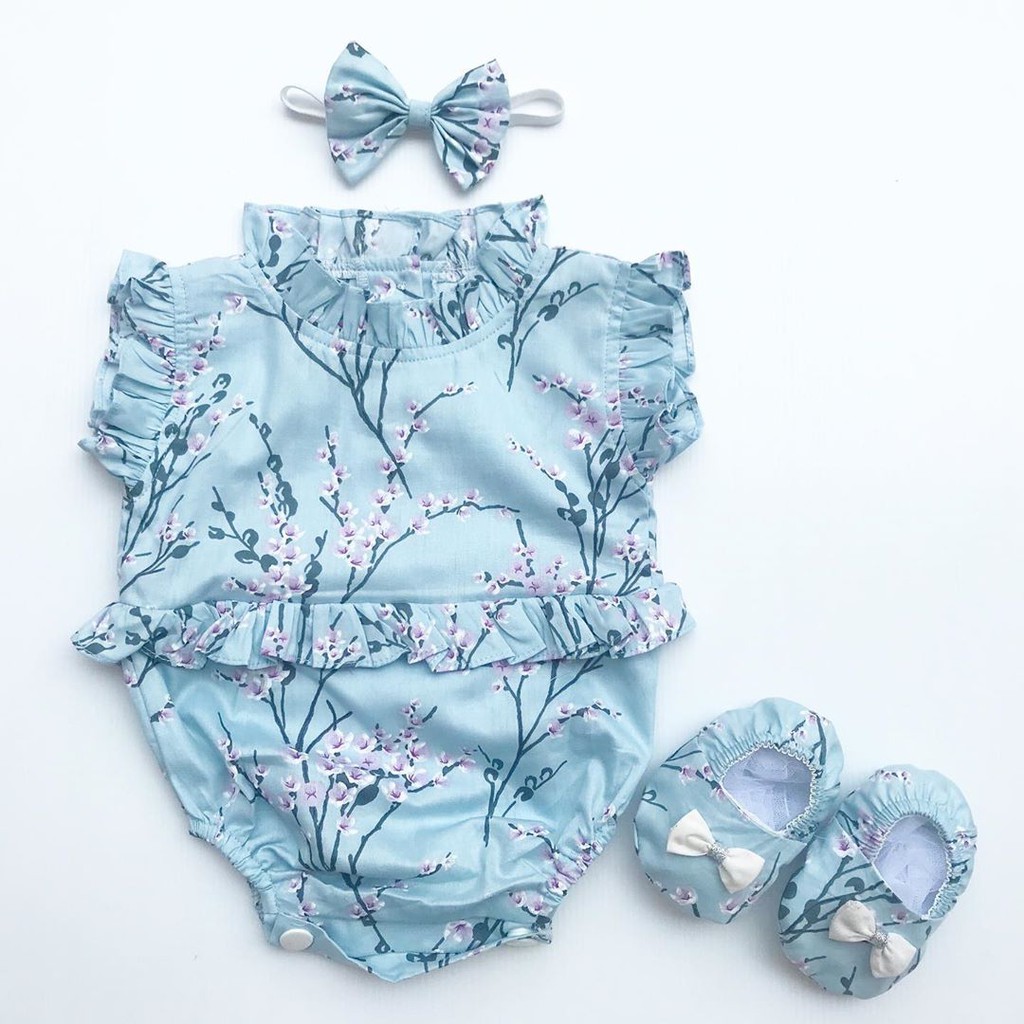SAKURA Baju Jumper Bunga Bandana Sepatu Pergi Lucu Fashion Anak Bayi Perempuan Cewe Terlaris Lucu-6