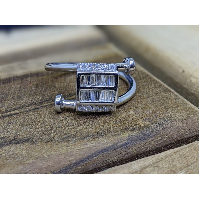 CINCIN EMAS PUTIH BERLIAN EROPA ASLI BERKUALITAS