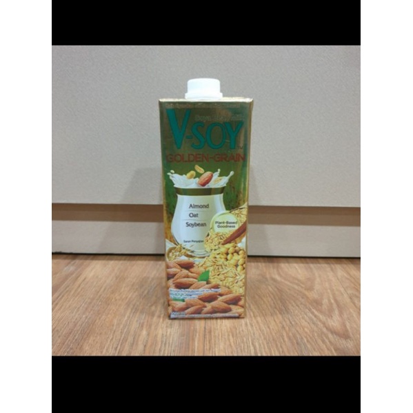 

Vsoy Golden Grain Susu Kedelai Almond Oat Soyabean 1Liter