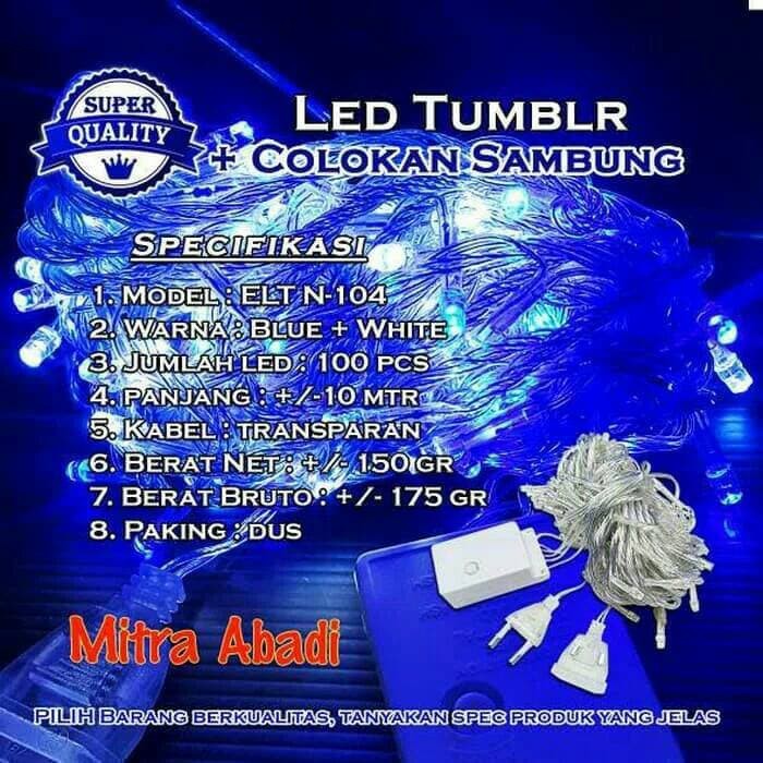 Lampu Natal Hias LED Tumblr 100 led