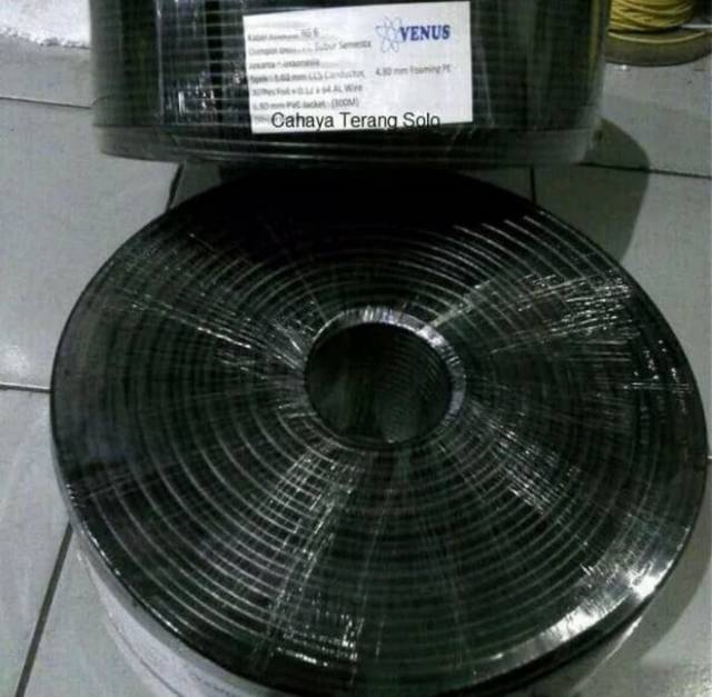 Kabel Antena TV / CCTV / Parabola Coaxial RG6 100Y VENUS (Best Quality)