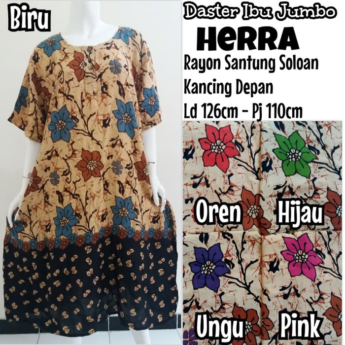 Daster Baju Tidur Ibu Batik Soloan