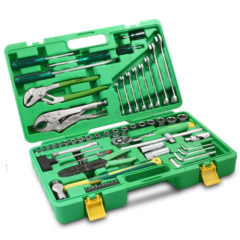 TOOLKIT TEKIRO MEKANIK TOOLS PLASTIK 100 PCS TOOLKIT