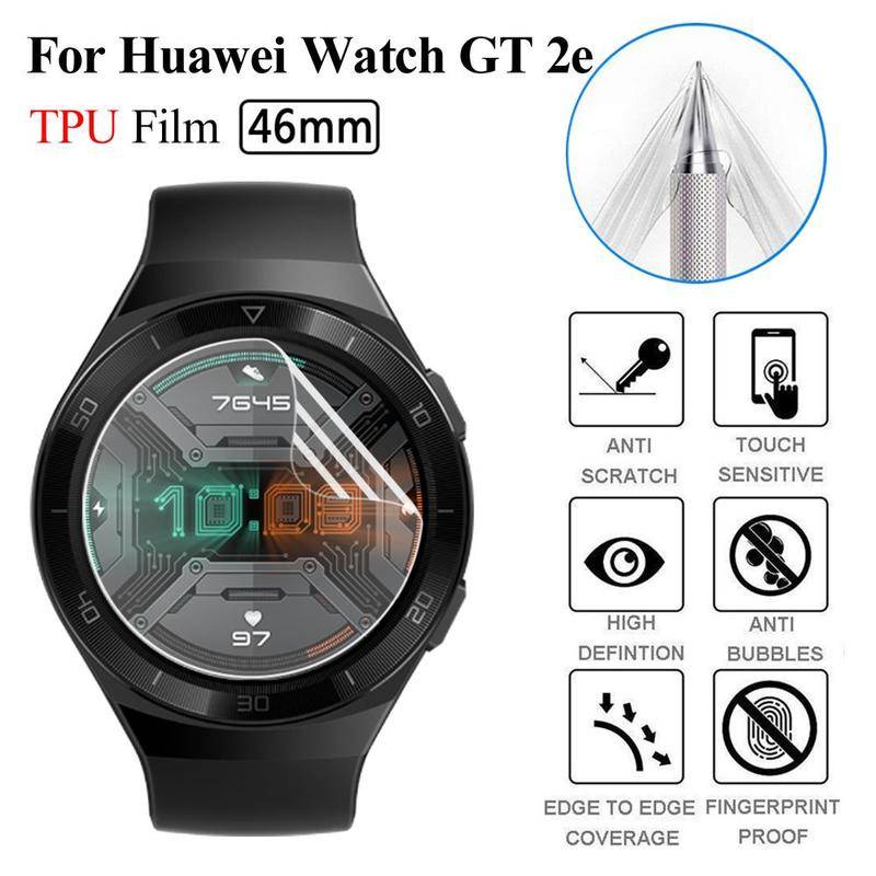 Film Pelindung Layar Hydrogel TPU HD Bening Anti blue light Untuk Huawei GT2 GT3 Pro 46mm GT2e GT Runner 3 Pro Honor Magic 2