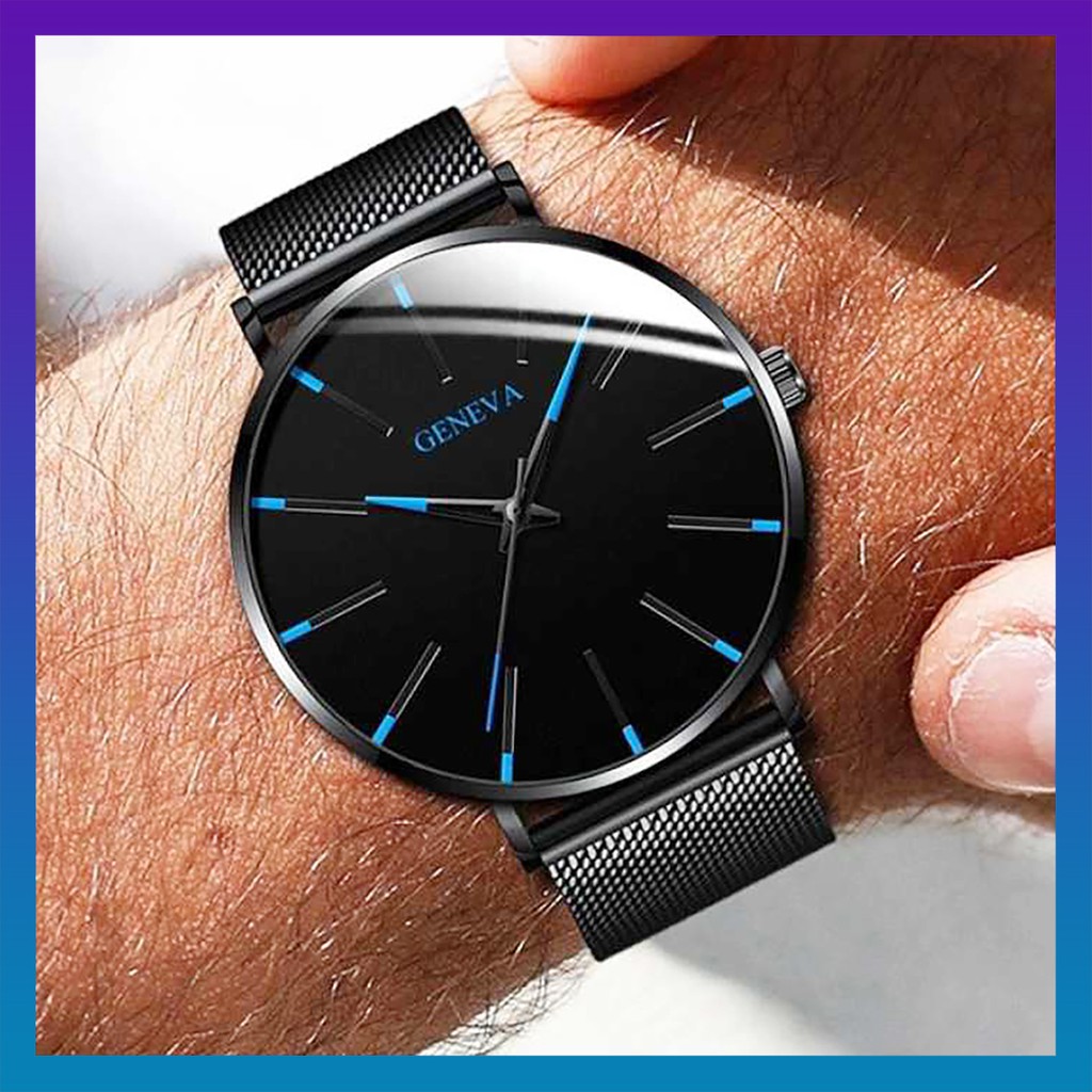 JAM TANGAN GENEVA ANALOG PRIA - 6209
