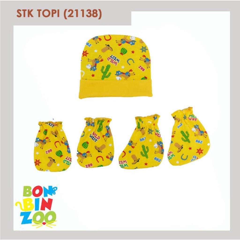 Bonbinzoo 1set topi + sarung tangan + kaki SNI perlengkapan anak / bayi-2