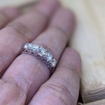 CINCIN EMAS BERLIAN EROPA LISTRING BERLIAN ASLI