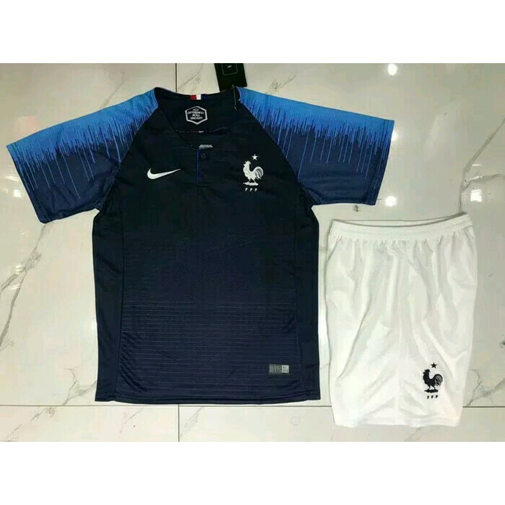 Dijual Jersey Kids Perancis Home World Cup 2018 Grade Ori Murah