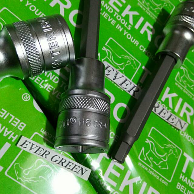 MATA KUNCI Shock SOK L biasa 6 mm TEKIRO  Treker Stang Kunci Sok T L6 Bintang Ring Pas set cvt Baut 