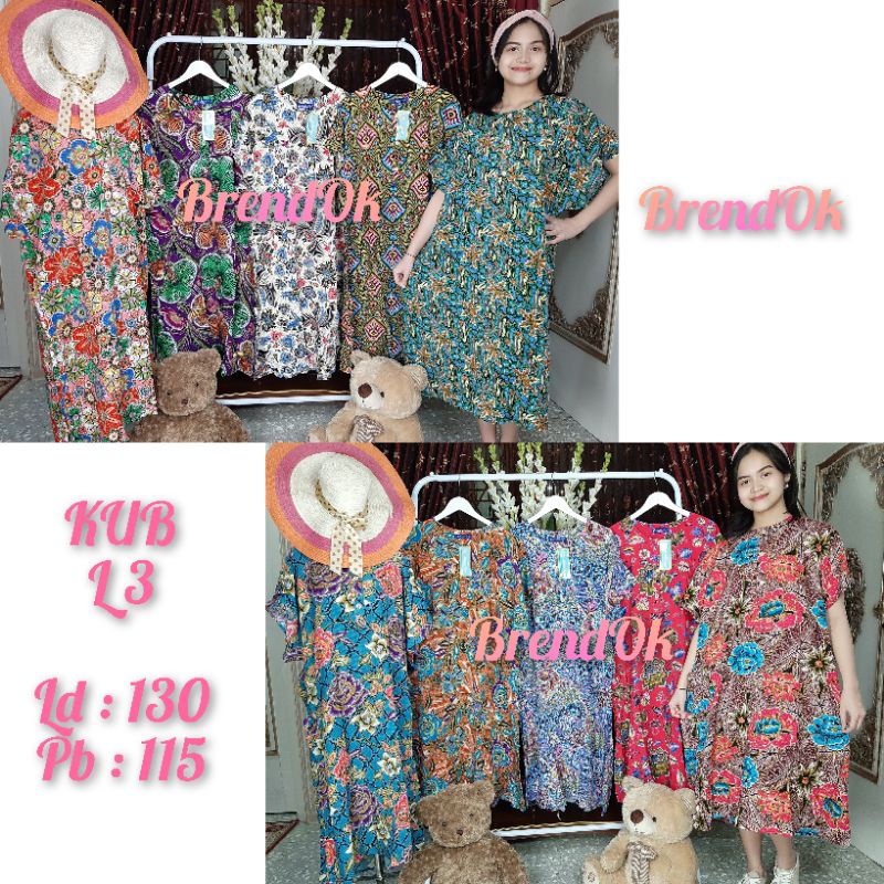 Daster Batik Kencana Ungu Jumbo Ld130