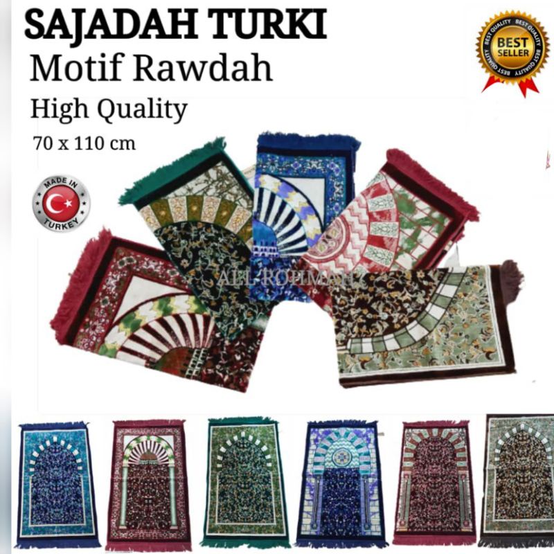 Sajadah akbar premium, tebal, motif terbaru uk 70×110 exclusive