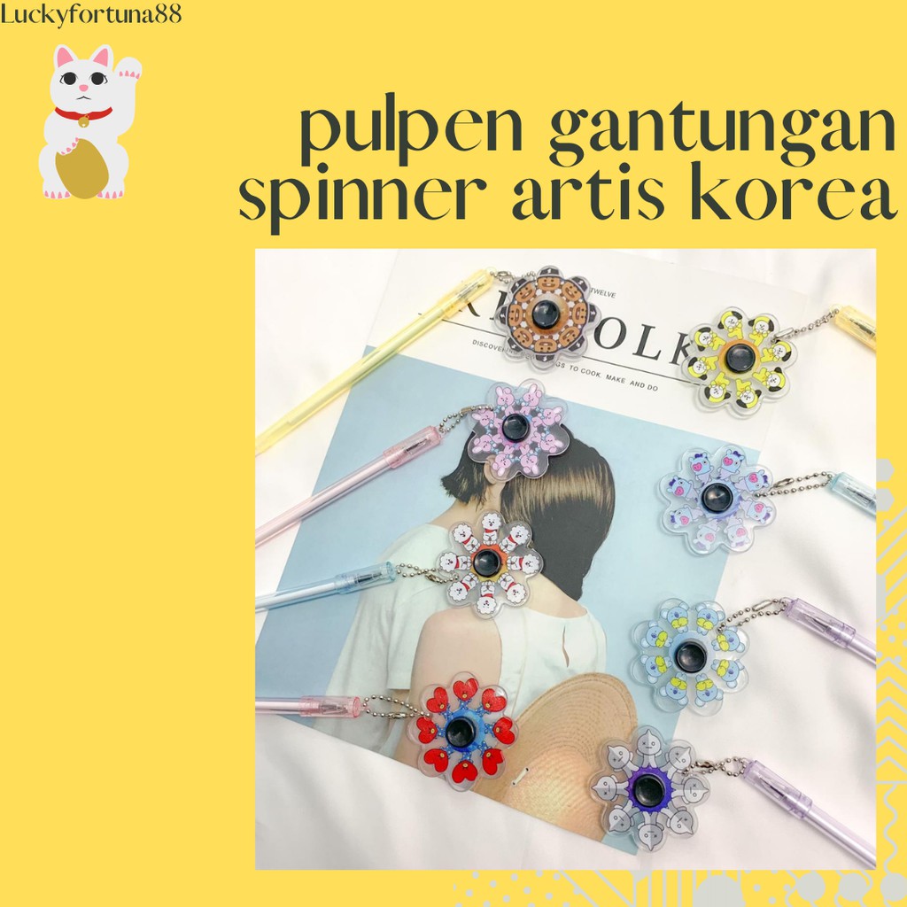 

[Luckyfortuna88] Pulpen gantungan spinner artis korea pen gantungan spinner artis korea lucu murah unik alat tulis kantor murah alat tulis sekolah lucu menarik