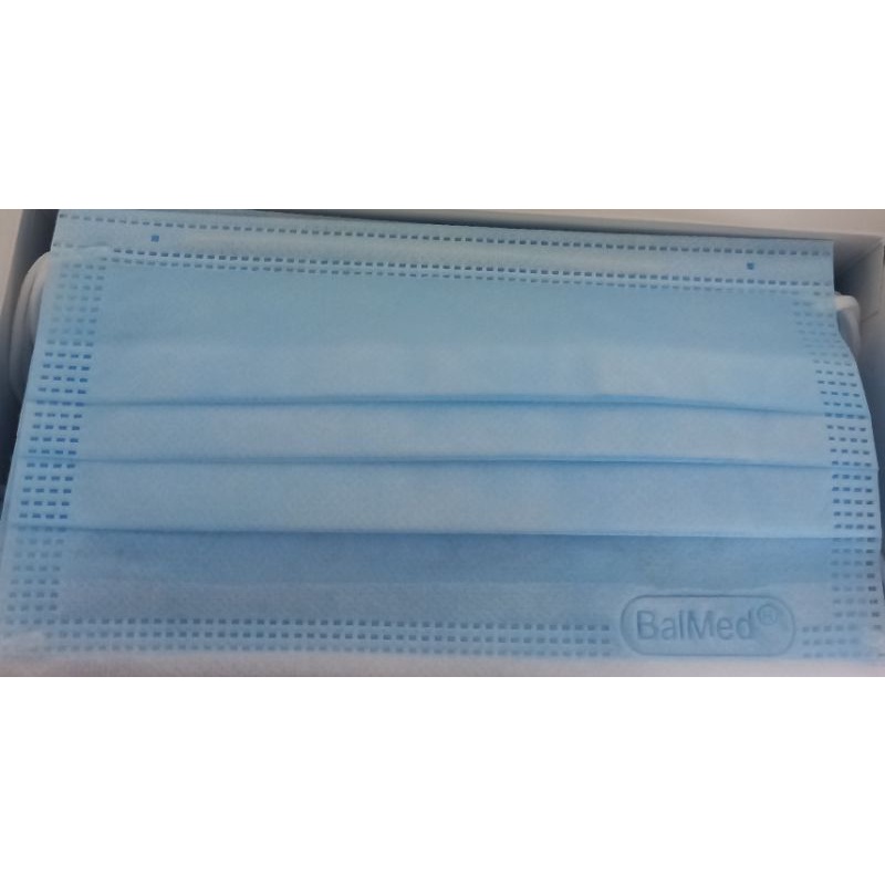 masker non medis headloop /hijab Balmed  warna biru