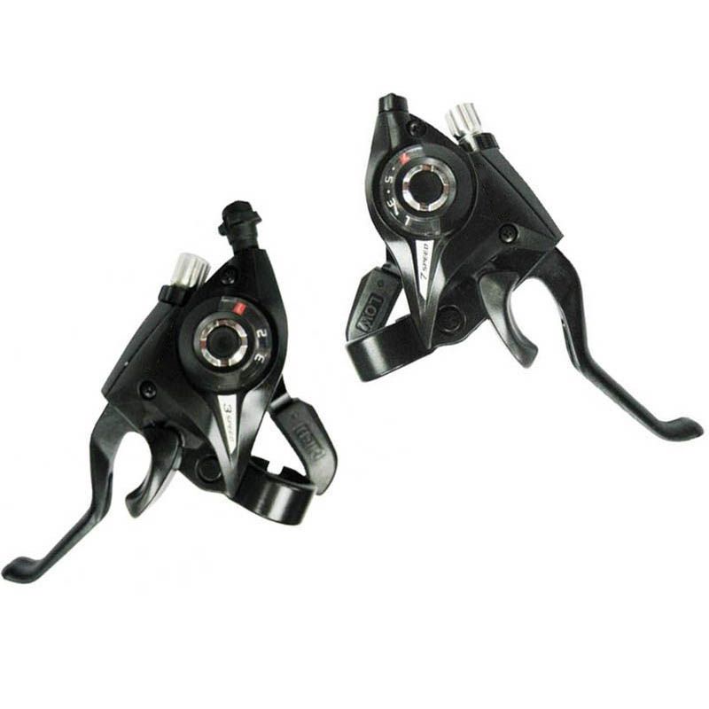 Shimona Speed Shifter Handle Brake Rem Sepeda 3 dan 7 Speed 2 PCS - Black