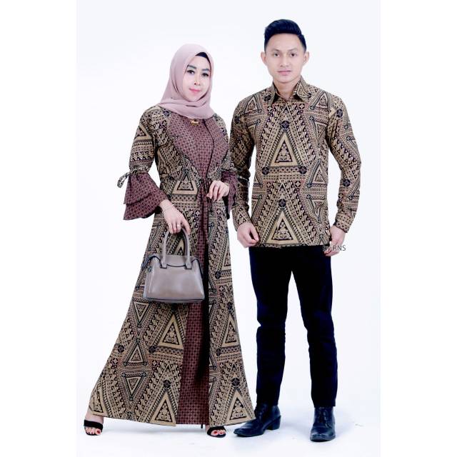 anjelyn Gamis gradasi 2in1 mix hijab ceruty gamis kondangan