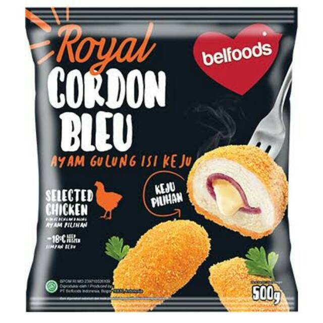 

Belfoods Royal Cordon Bleu 500gr - Ayam Gulung Isi Keju Pilihan