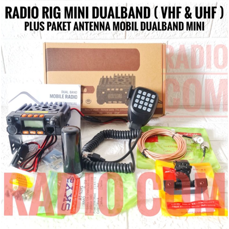 JUAL RADIO RIG MINI DUALBAND UNTUK MOBIL / RIG MINI DUALBAD WEIRCOM WR9800 REDELL DL9900 MIRIP MINI UV9800 DUALBAND