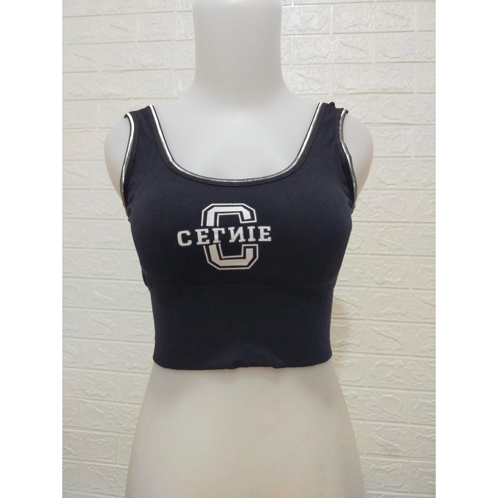 Nicebra Crop Tank Top Bra Atasan Wanita / Tanktop Basic Elastis Bahan Premium 1105