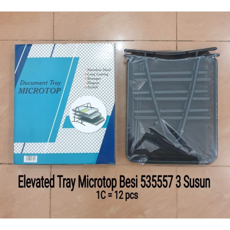 Elevated Tray Microstar Besi 3 susun