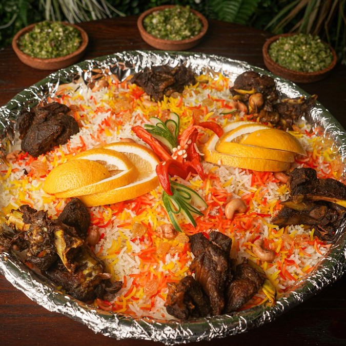 

Nasi Mandhi Kambing Premium (untuk 5-6 porsi)