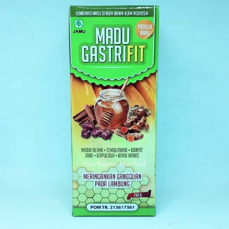 Madu GastriFit madu herbal lambung maag kronis akut Gerd Kembung nyeri ulu hati