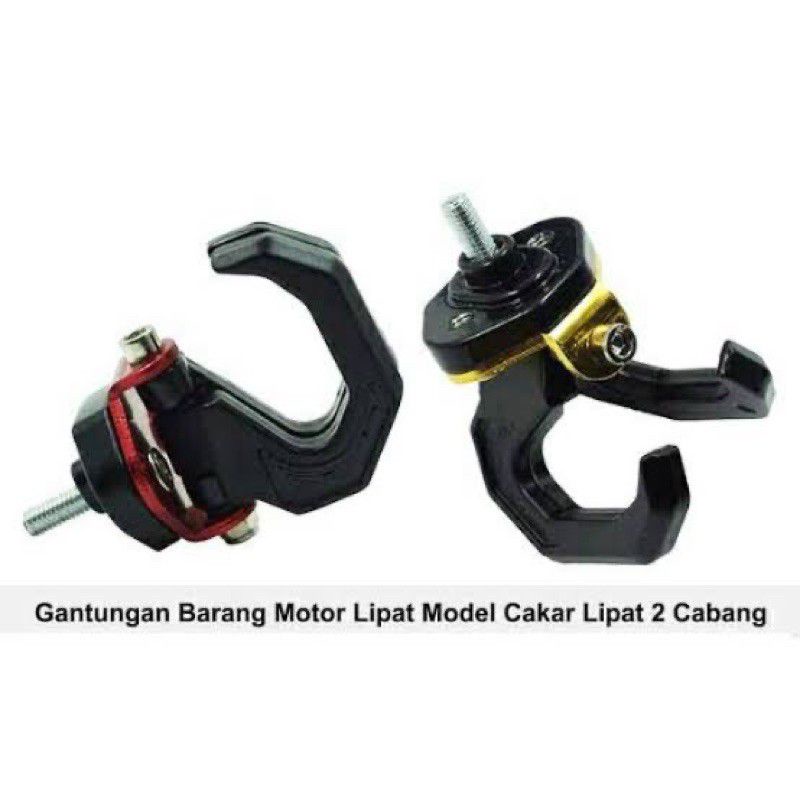 Gantungan Cakar barang motor model cakar cabang Dua