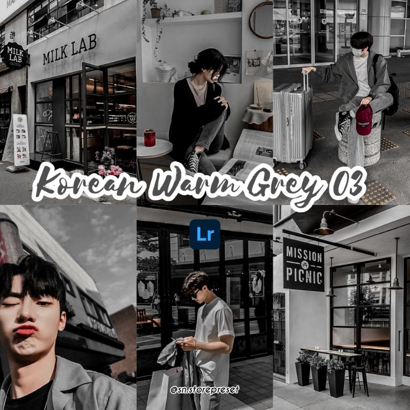 PRESET LIGHTROOM PREMIUM KOREAN WARM GREY 3 (IOS dan Android)